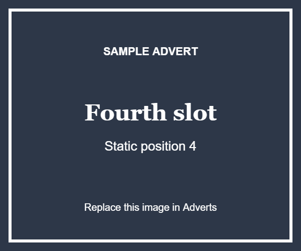 Sample Advert – Fourth