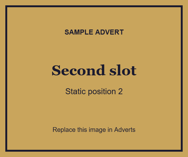 Sample Advert – Second